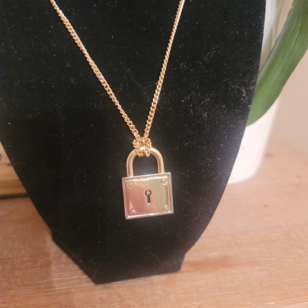 COACH - Necklace with Locket (removable) charm. Brand new. - Picture 5 of 10